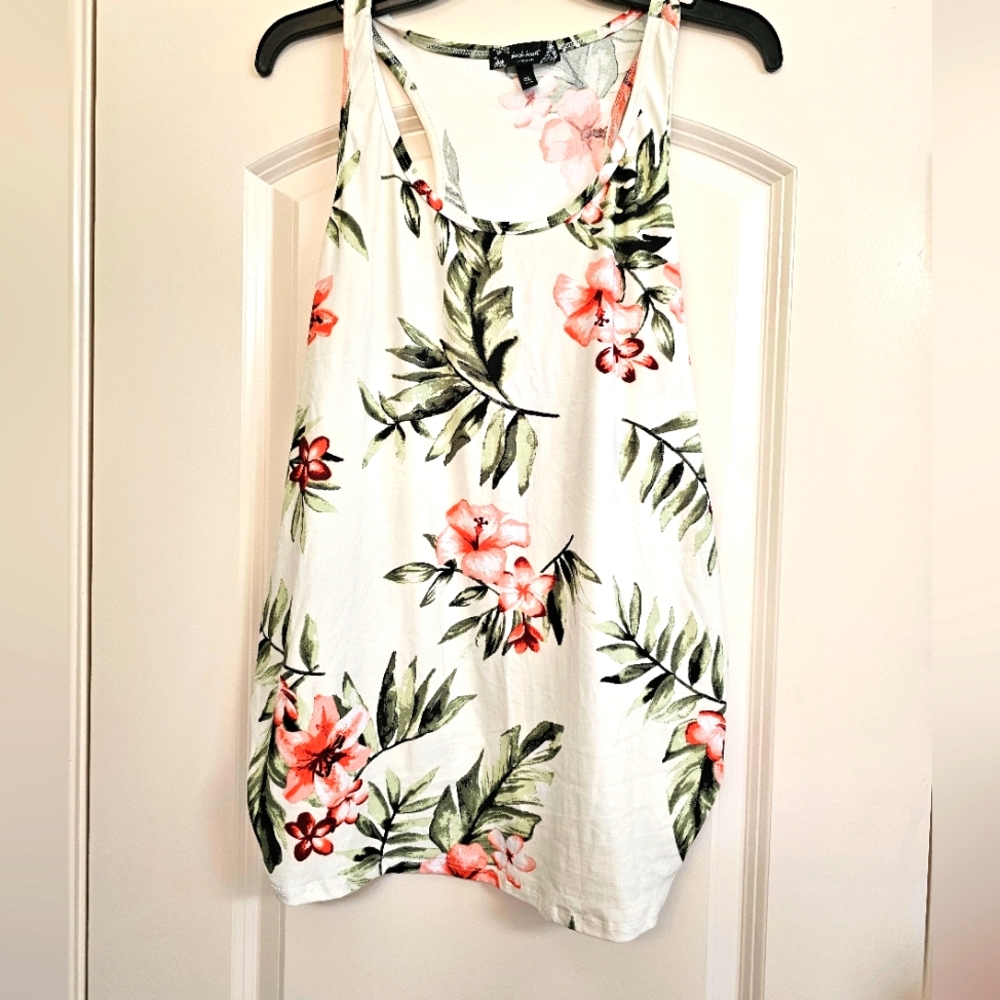 Xl maternity floral tabk top Derek heart